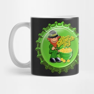 Happy St. Patrick's Day Leprechaun Gold Magnet and Sticker | Cherie(c)2022 Mug